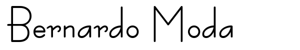Bernardo Moda font preview